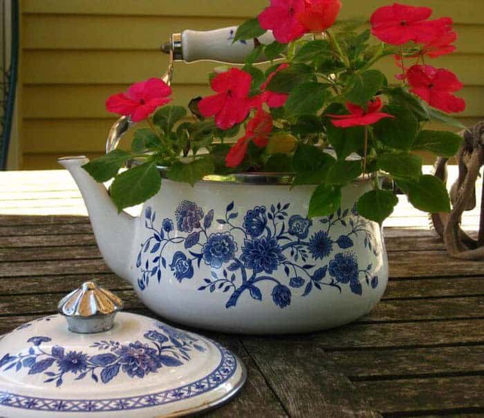 Vintage Teapot Planter