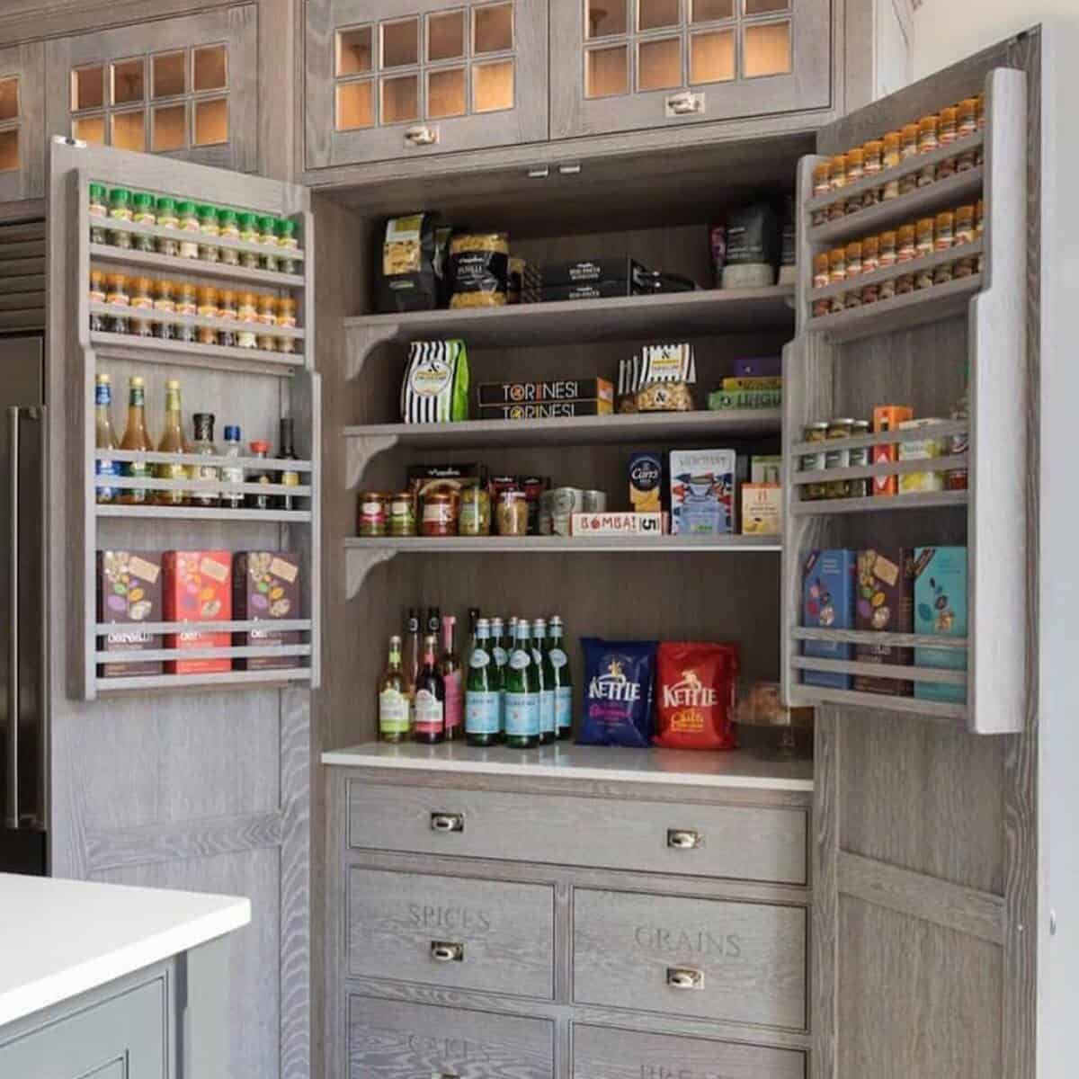 Increase Storage with Door Shelves