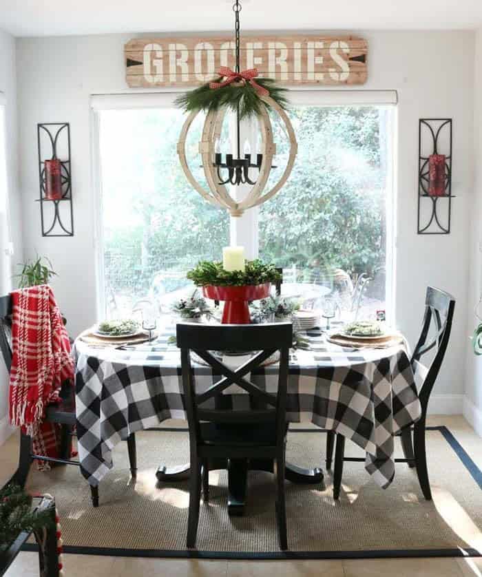 Celebrate Christmas Dinner with Buffalo Check furniture