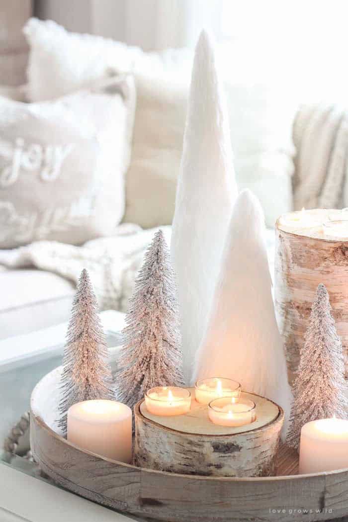 Create A Tree And Candle Cluster