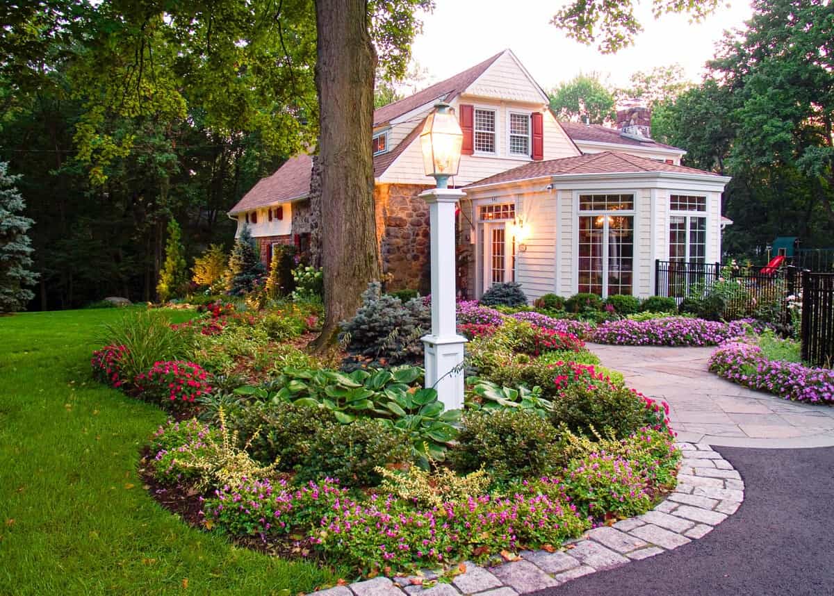 Flower Beds With Many Plant Varieties