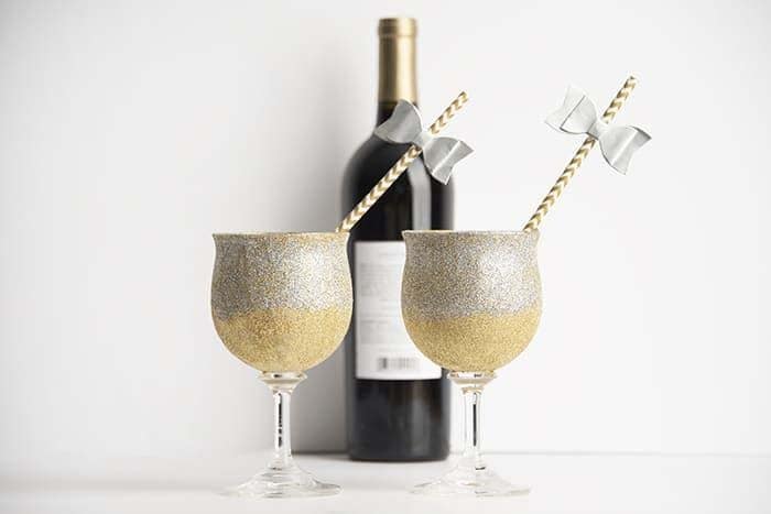 Toast In Style With Glitzy DIY Glasses