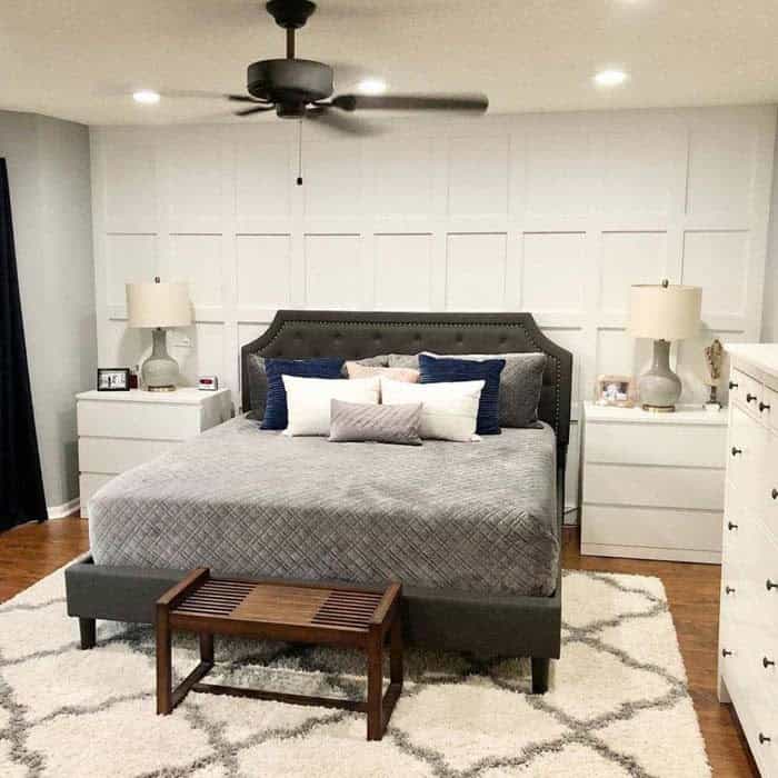 White Molding Accent Wall