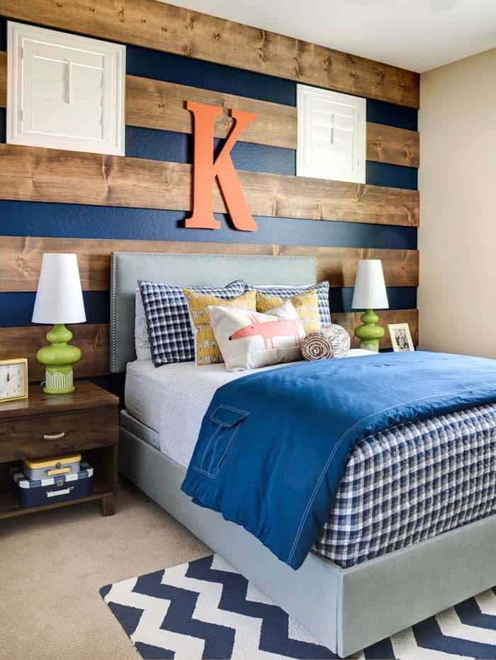 Customize Teen Boy’s Room with Monogrammed Headboard