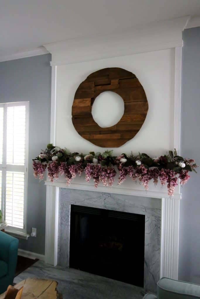 Design Your Mantle in Style with a Scrap Wood Wreath