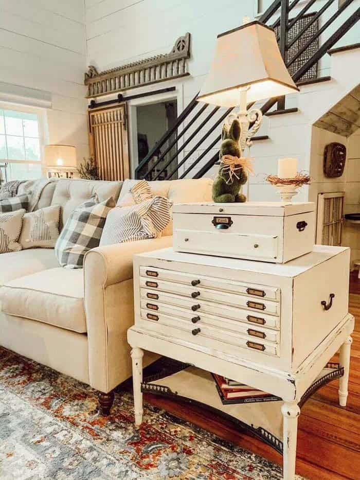 Upcycled Side Table Steals the Show with Antique Design