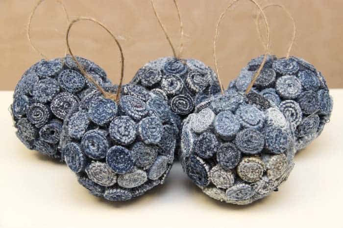 Decorate Your Tree with Unique Denim Ornaments