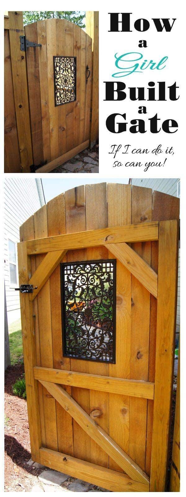 Build a Rustic Arched Gate for Your Backyard