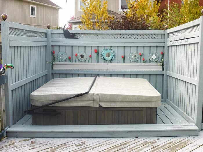 Hot Tub Hideaway Privacy Fence