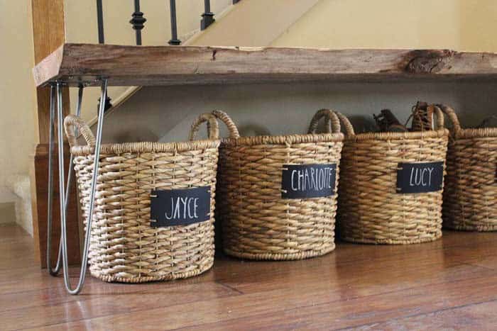 Add Custom Labels to Wicker Baskets