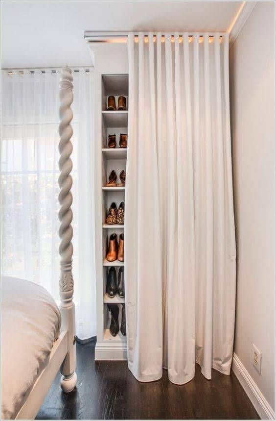 Enjoy the Convenience of Curtain Closet Doors