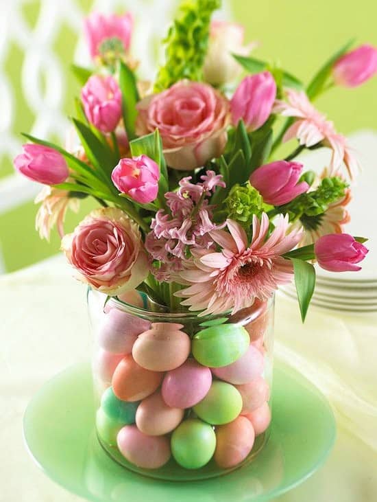 Festive Floral Centerpiece for Easter