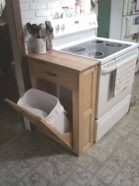 Disguise Trash Cans As Cabinets