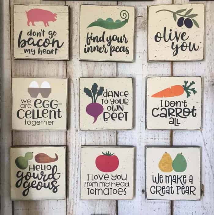 Witty Kitchen Food Wall Art