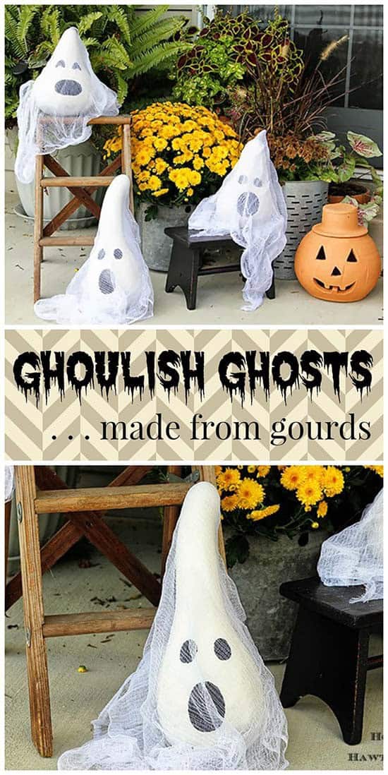 Ghostly Gourd Display