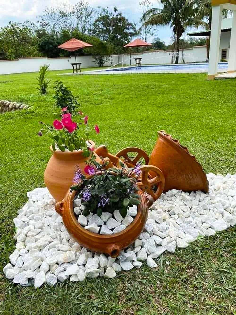 Cascading Pot Display