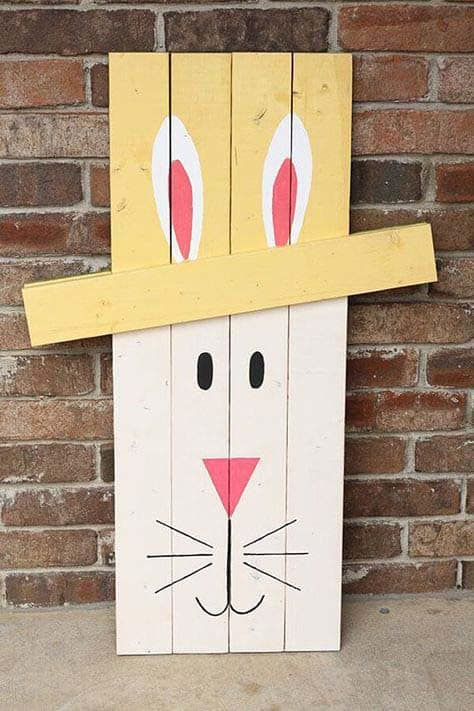 Give Your Pallet Bunny a New Look with a Hat