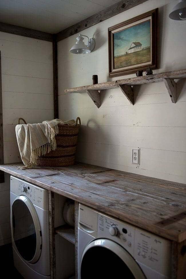 Age a Laundry Room With Vintage Finds