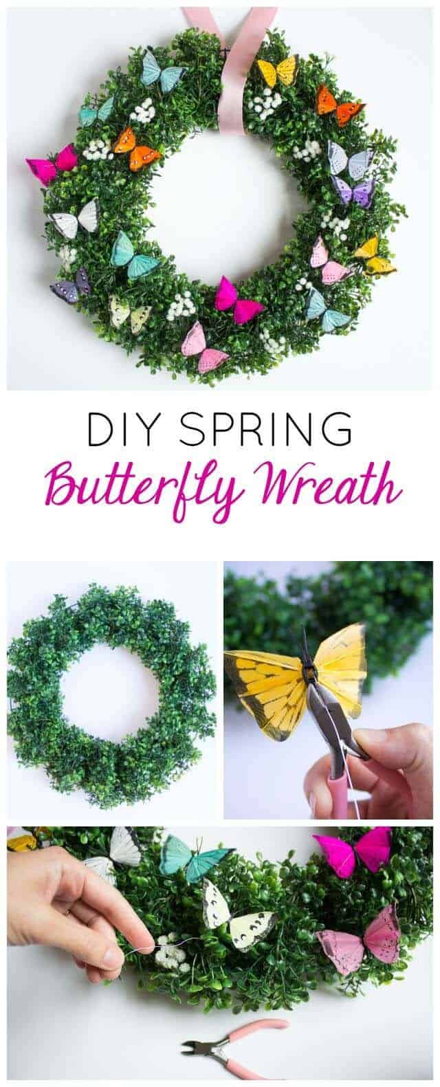 Bright Fluttering Butterfly Wreath