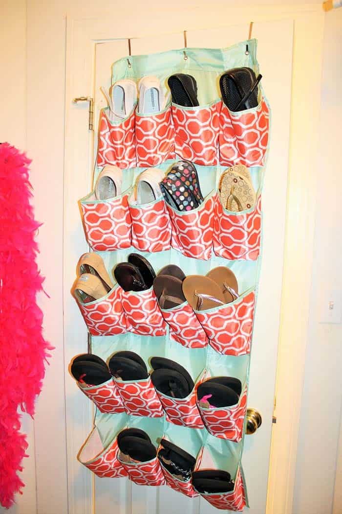 Utilize Your Door with a Hanging Shoe Organizer