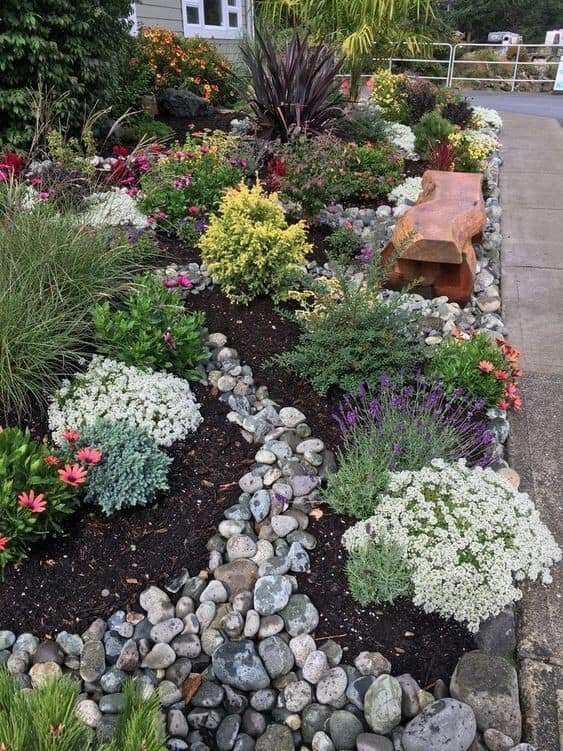 Garden Beds With Rocks