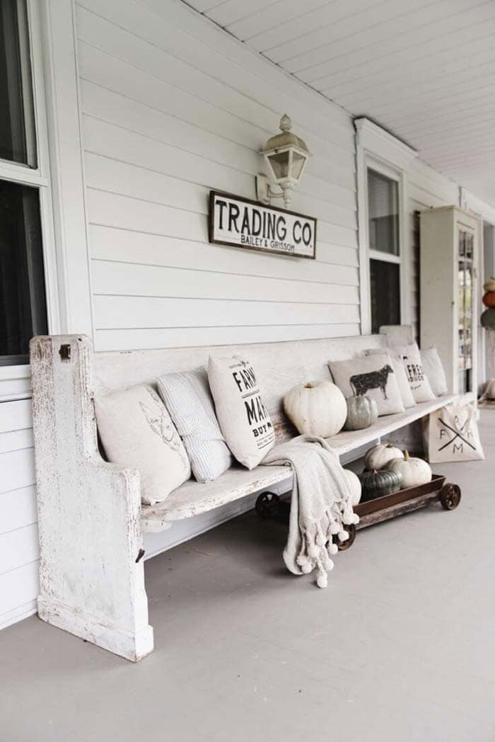 Make a Rustic Porch Sign with a Distressed Wood Beam