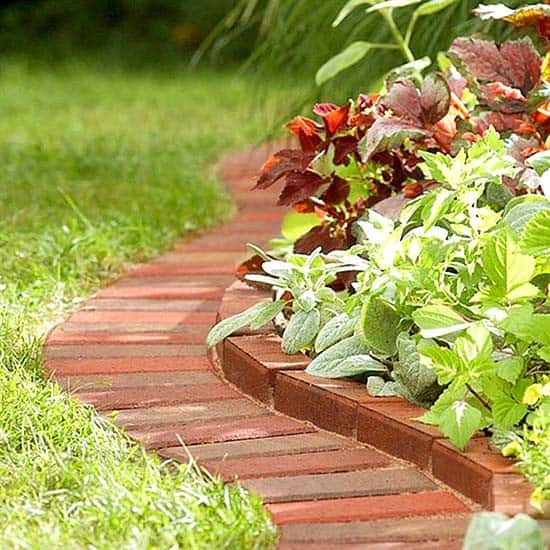 Bring Classic Vintage Charm with a Brick Flower Bed