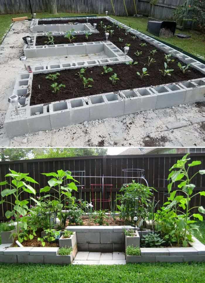 Concrete Blocks Inspire Garden Design Ideas