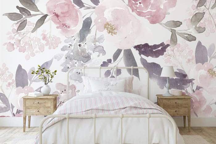 Add Color and Life with Floral Wallpaper