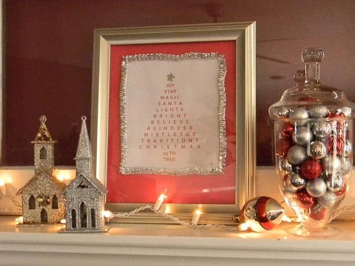 DIY Christmas Art Piece