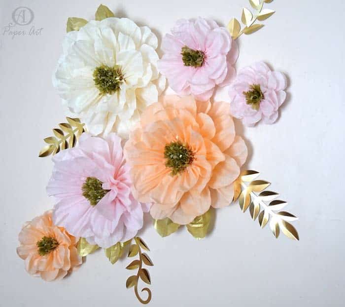 Bold Paper Flower Wall Art