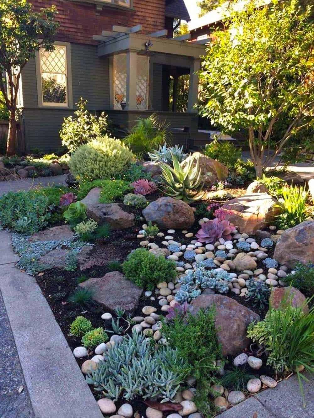 Xeriscaped Garden Path