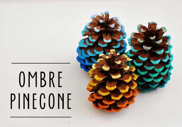 Add Splendour to Your Home with Ombre Pinecone Centerpiece