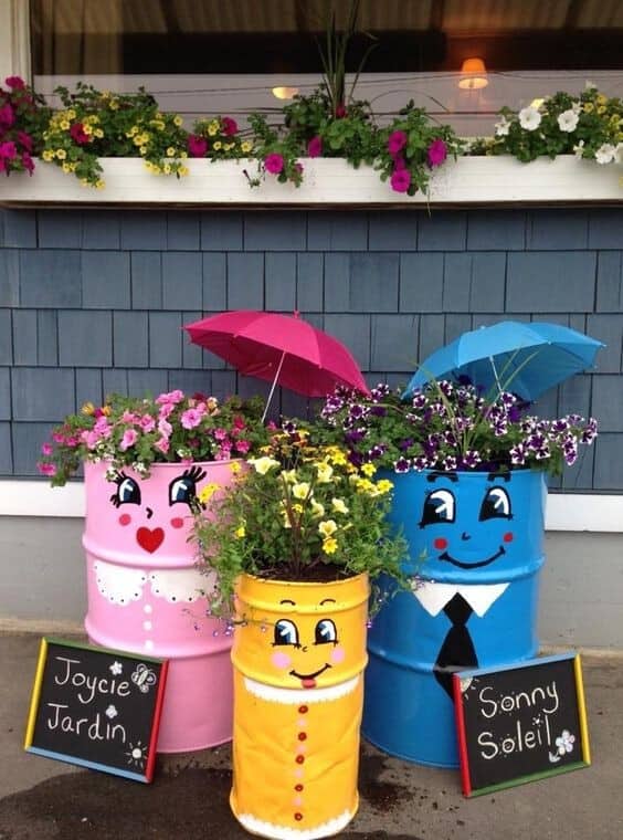 Barrel Planters