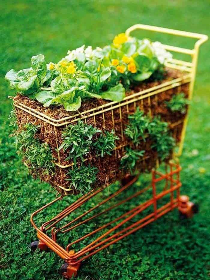 Vintage Toy Cart Makes A Creative Planter