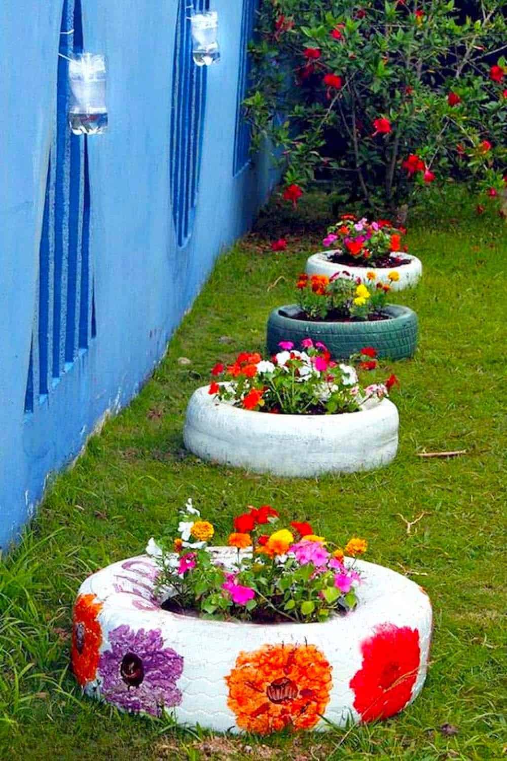 Recycled Tire Planters