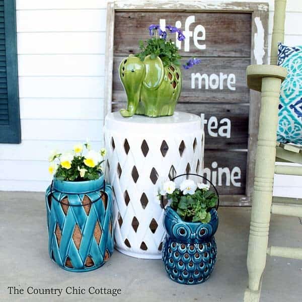 Transform Garden Lanterns Into Vibrant Planters