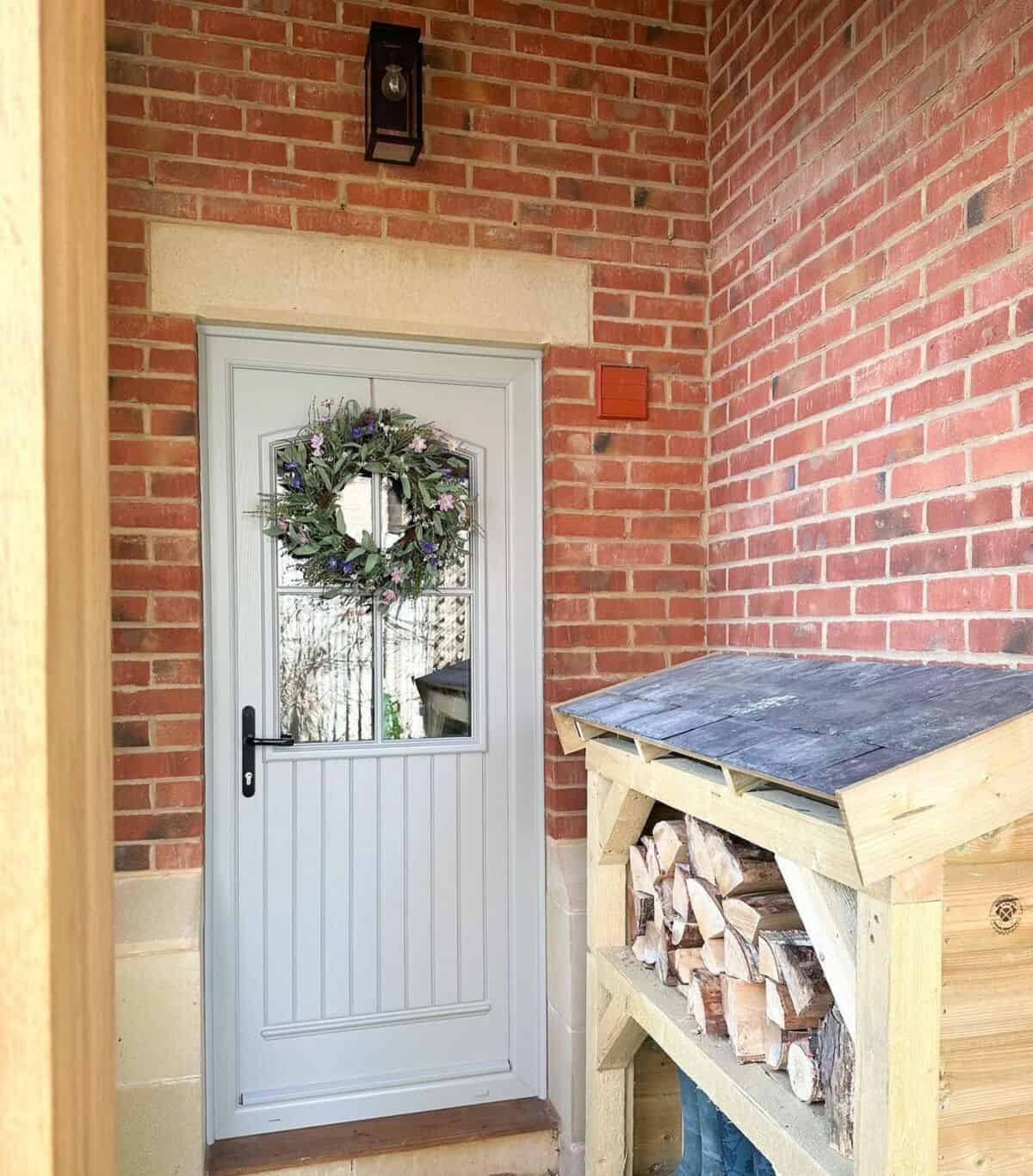 Spring Wreath With Wildflowers