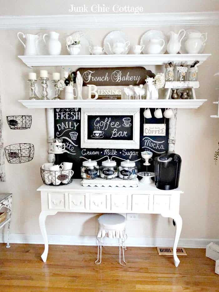 Build a Rustic DIY Coffee Bar