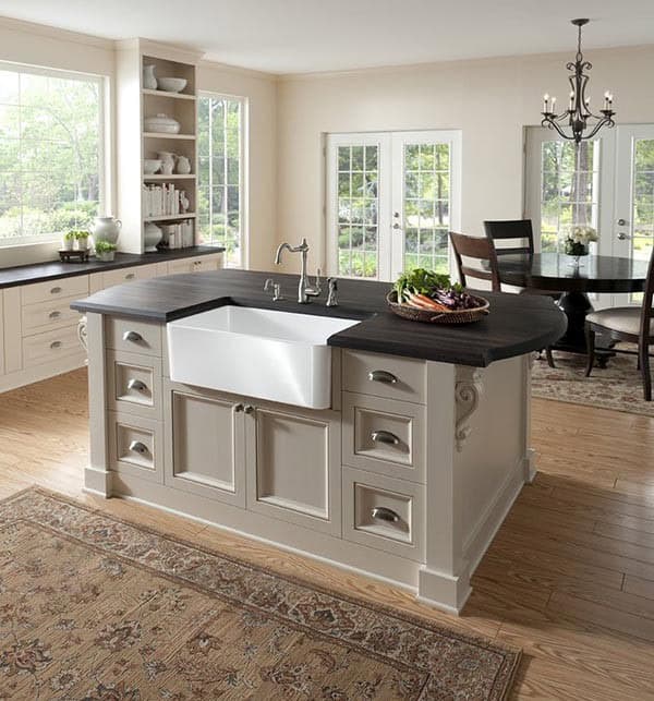 Upgrade Your Kitchen Island with an Apron Sink