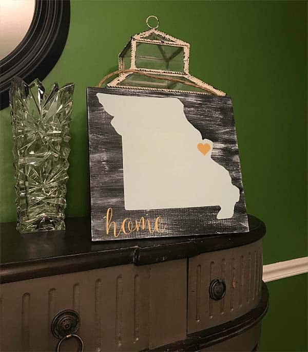 Make a DIY Home Map Wall Art with Personalized Touch