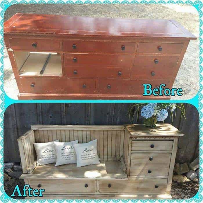 Distressed Dresser Gets A New Life