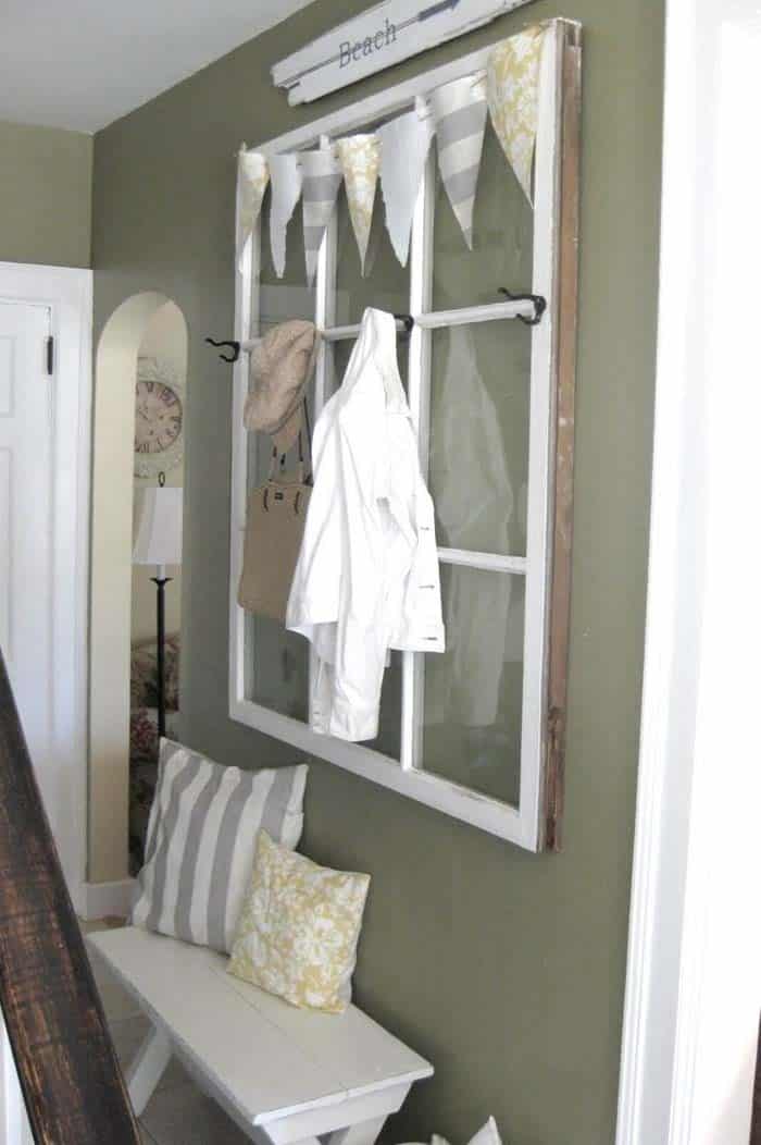 Create a Hat Hanger From Antique Window