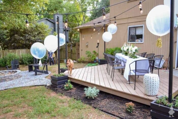 Illuminate Your Backyard Deck with String Lights