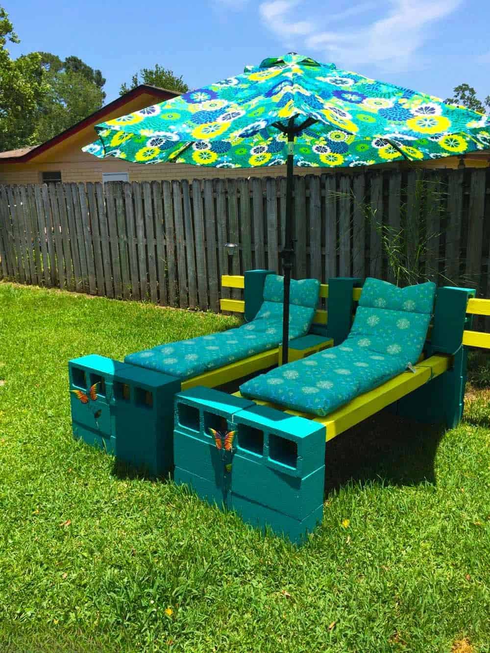 Vibrant Outdoor Lounging