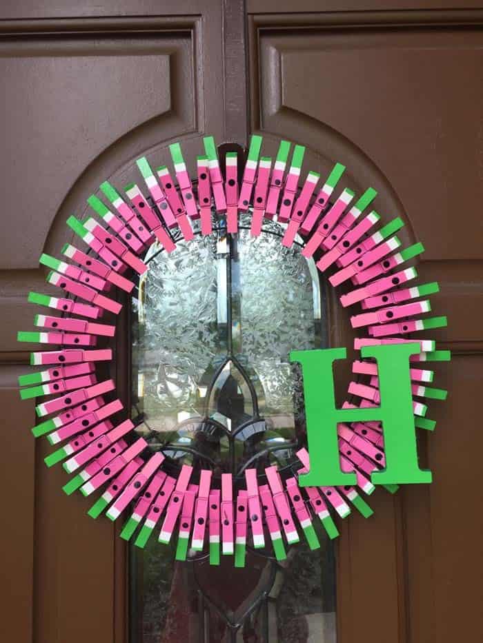 DIY Watermelon Wreath for Your Front Door