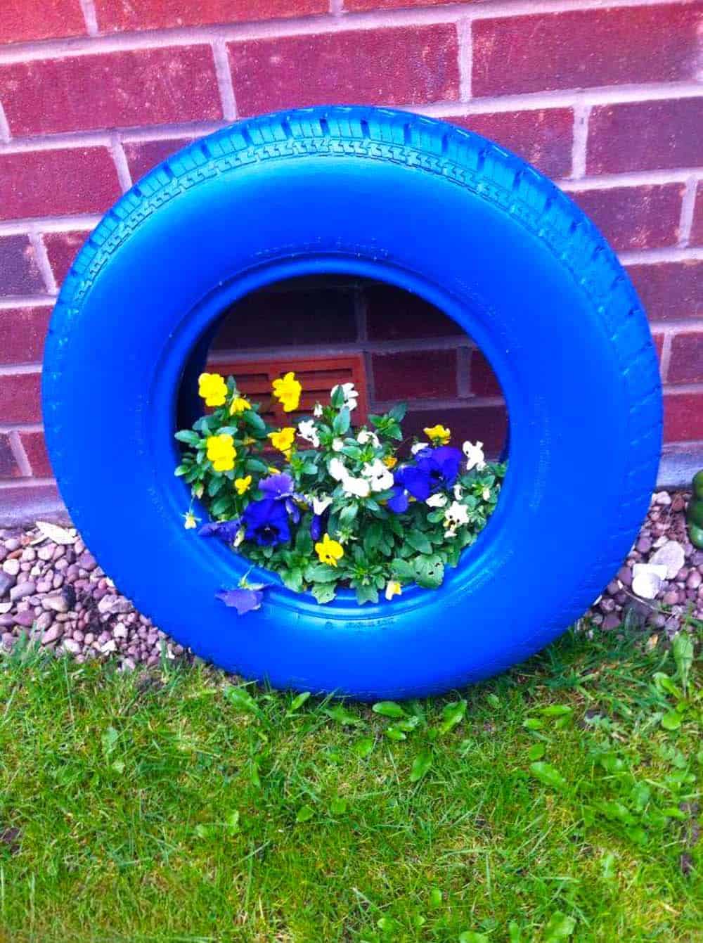 Upcycled Tire Planter