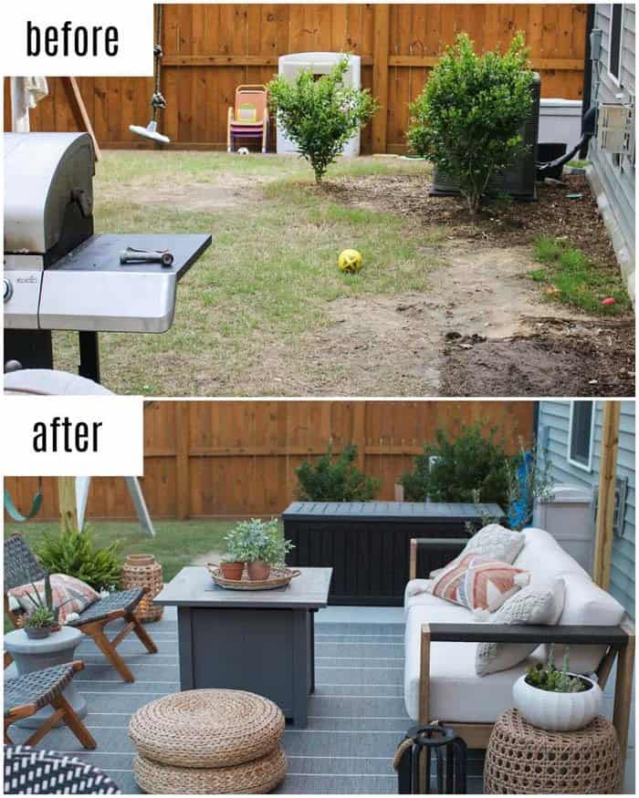 Outdoor Retreat with Furnishings and Pergola Covering