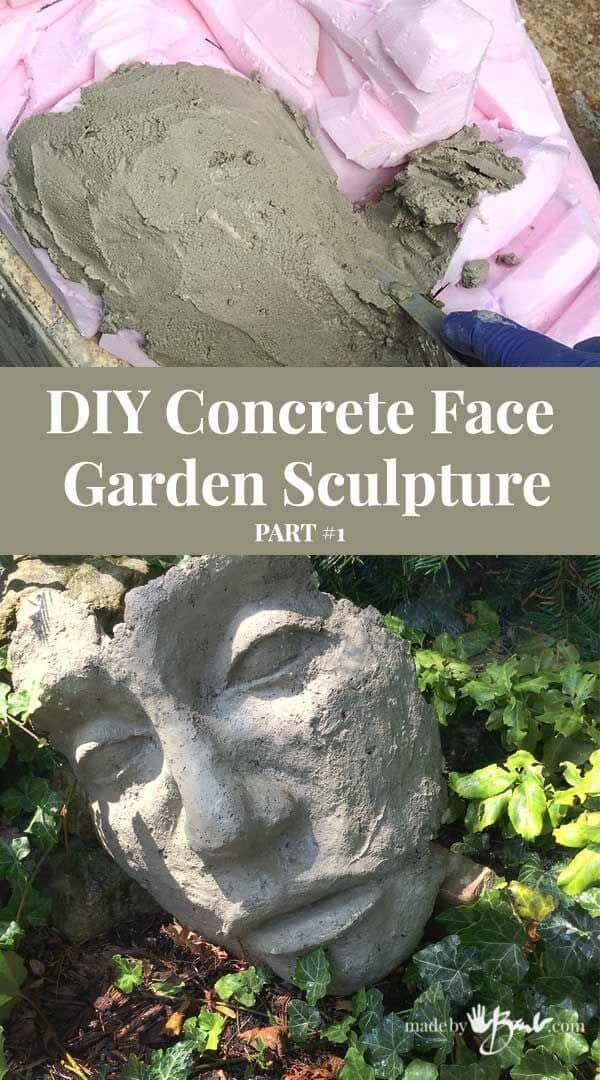 Enhance Your Garden with a Concrete Face Sculpture