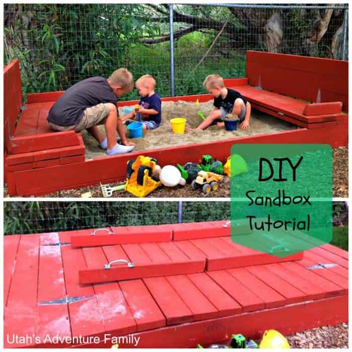 DIY Retractable Sandbox With Benches